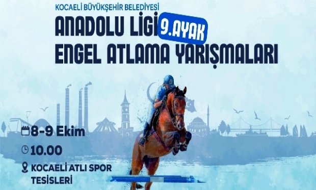 Anadolu Ligi 9. Ayak Engel Atlama Yarışmaları 8-9 Ekimde Kocaeli Atlı Spor Manejinde